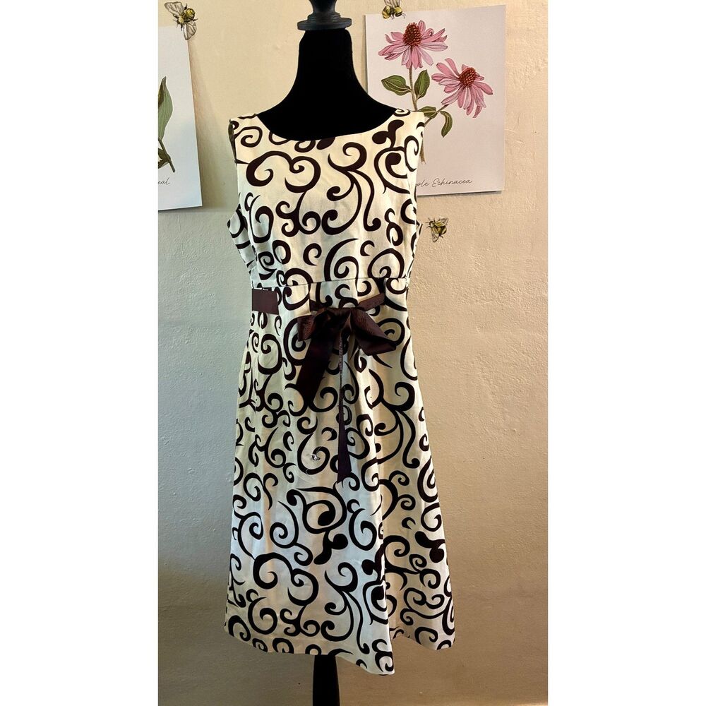 Vintage R&K Original Dress with Bow Size 12